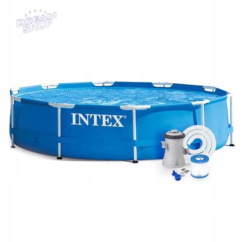 Basen ogrodowy stelażowy 366x76 Intex + pompa Basen ogrodowy stelażowy 366x76 Intex + pompa