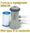 Basen ogrodowy stelażowy 366x76 Intex + pompa