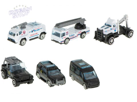 Samolot transporter z autami policja bok/przód Samolot transporter z autami policja bok/przód