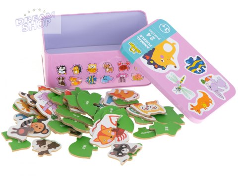 Układanka puzzle w puszce zwierzątka 24 szt. Układanka puzzle w puszce zwierzątka 24 szt.