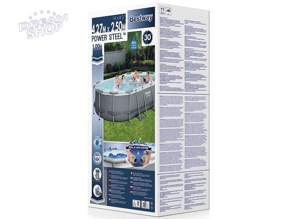 Basen Ogrodowy Stelażowy 427 x 250 x 100 cm Bestway 56620 Basen Ogrodowy Stelażowy 427 x 250 x 100 cm Bestway 56620