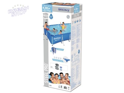 Basen Stelażowy 400 x 211 x 81 cm Bestway 56424