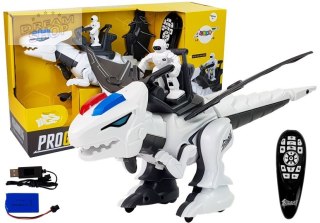 Dinozaur Tyranozaur Robot Interaktywny Zdalnie Sterowany K18 Programowanie Biały