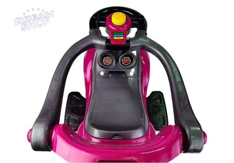 Jeździk z Pchaczem Mega Car 3w1 Różowy Jeździk z Pchaczem Mega Car 3w1 Różowy
