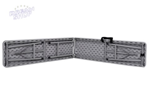 Składana ławka cateringowa rattan szara