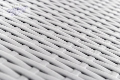 Składana ławka cateringowa rattan szara