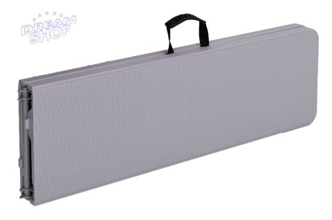 Składana ławka cateringowa rattan szara