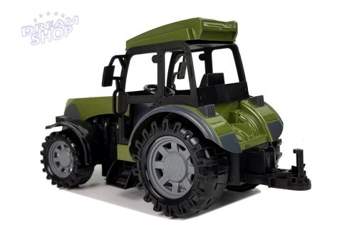Zielony Traktor z Przyczepą Belami Drewna Zdalnie Sterowany 2.4G Zielony Traktor z Przyczepą Belami Drewna Zdalnie Sterowany 2.4G