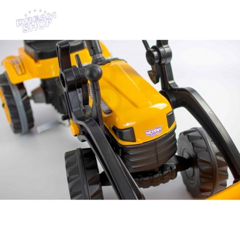 WOOPIE Ogromny Traktor Na Pedały Spychacz Żółty WOOPIE Ogromny Traktor Na Pedały Spychacz Żółty