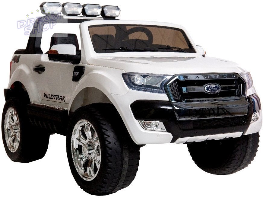 Auto Na Akumulator Ford Ranger Biały 4x4 Radio Auto Na Akumulator Ford Ranger Biały 4x4 Radio