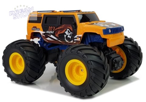 Auto Terenowe Duże Koła Bigfoot Zdalnie Sterowany 2.4G 1:18 Żółty