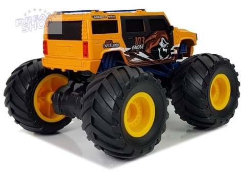 Auto Terenowe Duże Koła Bigfoot Zdalnie Sterowany 2.4G 1:18 Żółty