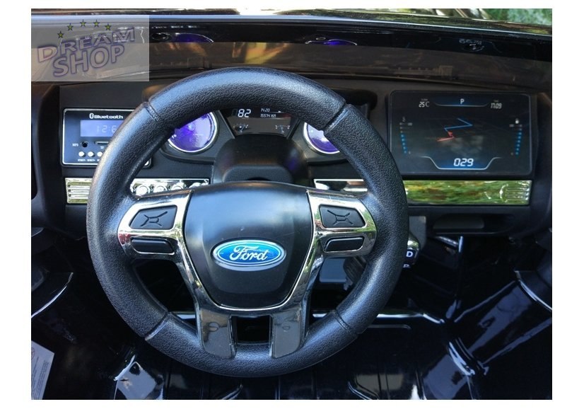 Auto na akumulator Ford Ranger Czarny lakier 4x4 Auto na akumulator Ford Ranger Czarny lakier 4x4