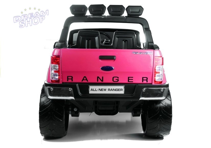 Auto na akumulator Ford Ranger Różowy lakier 4x4 Auto na akumulator Ford Ranger Różowy lakier 4x4
