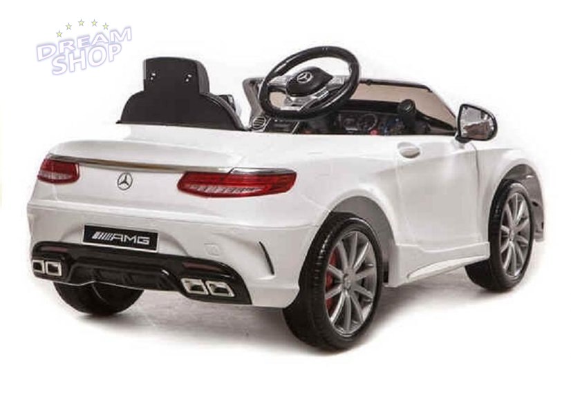 Auto na akumulator Mercedes S63 AMG Biały Auto na akumulator Mercedes S63 AMG Biały