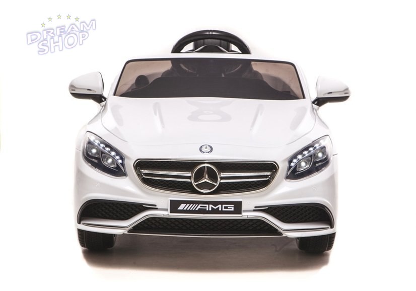 Auto na akumulator Mercedes S63 AMG Biały Auto na akumulator Mercedes S63 AMG Biały