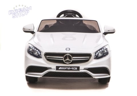 Auto na akumulator Mercedes S63 AMG Biały Auto na akumulator Mercedes S63 AMG Biały