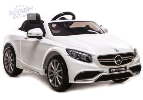 Auto na akumulator Mercedes S63 AMG Biały Auto na akumulator Mercedes S63 AMG Biały