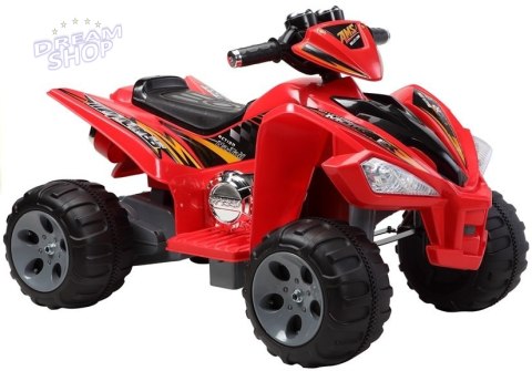 Quad na Akumulator Duże Koła Czerwony Quad na Akumulator Duże Koła Czerwony