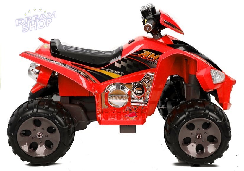 Quad na Akumulator Duże Koła Czerwony Quad na Akumulator Duże Koła Czerwony