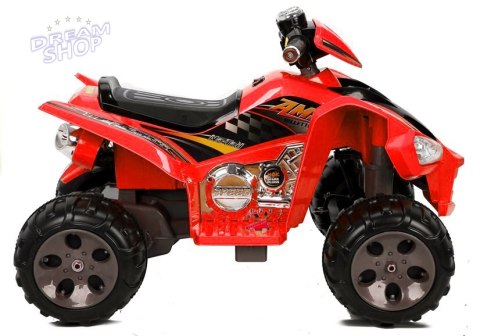 Quad na Akumulator Duże Koła Czerwony Quad na Akumulator Duże Koła Czerwony