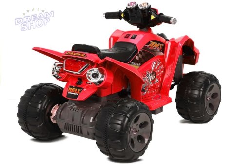 Quad na Akumulator Duże Koła Czerwony Quad na Akumulator Duże Koła Czerwony