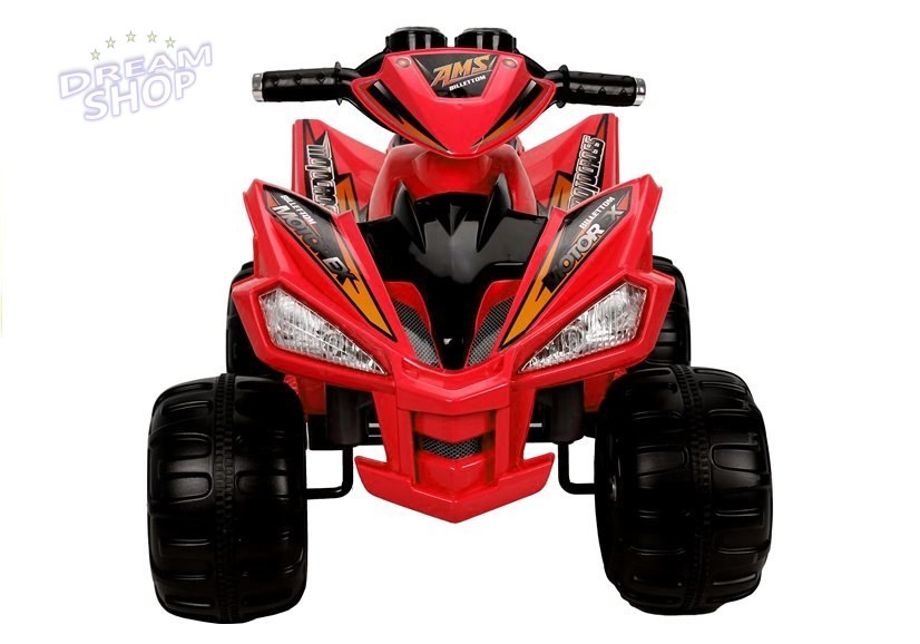 Quad na Akumulator Duże Koła Czerwony Quad na Akumulator Duże Koła Czerwony