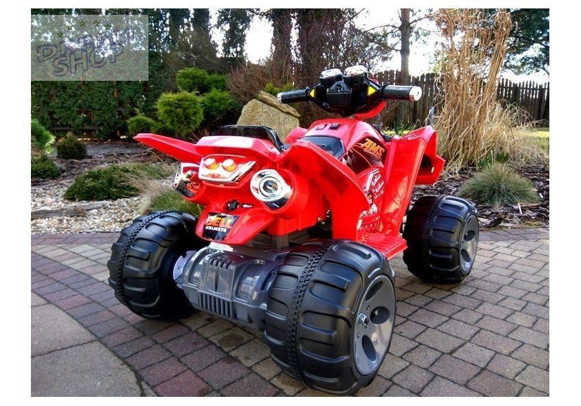 Quad na Akumulator Duże Koła Czerwony Quad na Akumulator Duże Koła Czerwony
