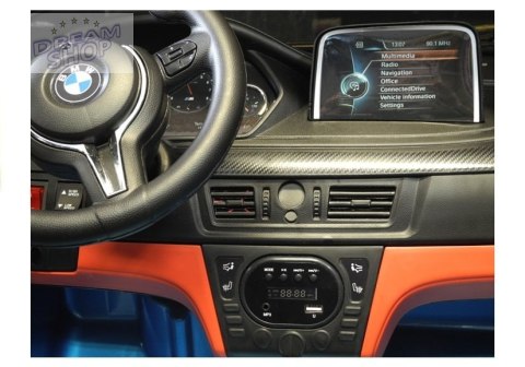 Auto Na Akumulator BMW X6M Niebieskie Lakierowane