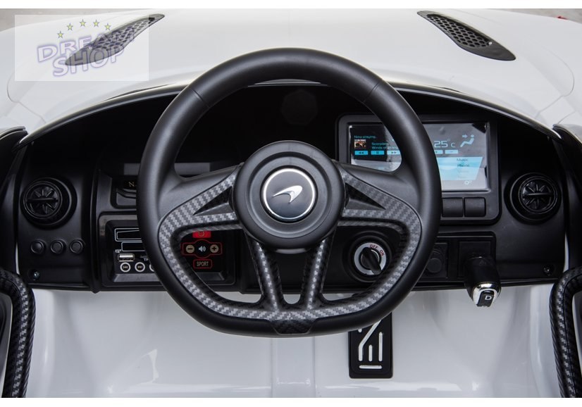 Auto na Akumulator McLaren 720S Biały Auto na Akumulator McLaren 720S Biały