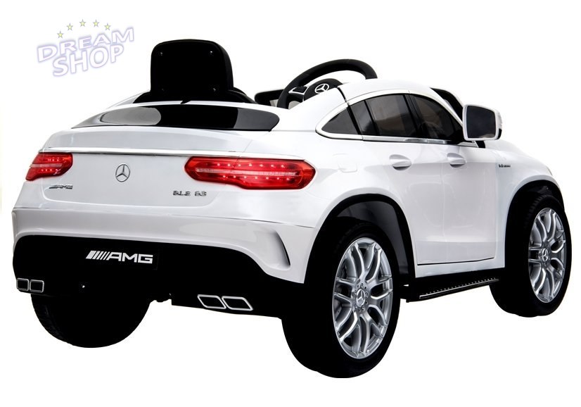 Auto na Akumulator Mercedes GLE63 Coupe Biały Auto na Akumulator Mercedes GLE63 Coupe Biały