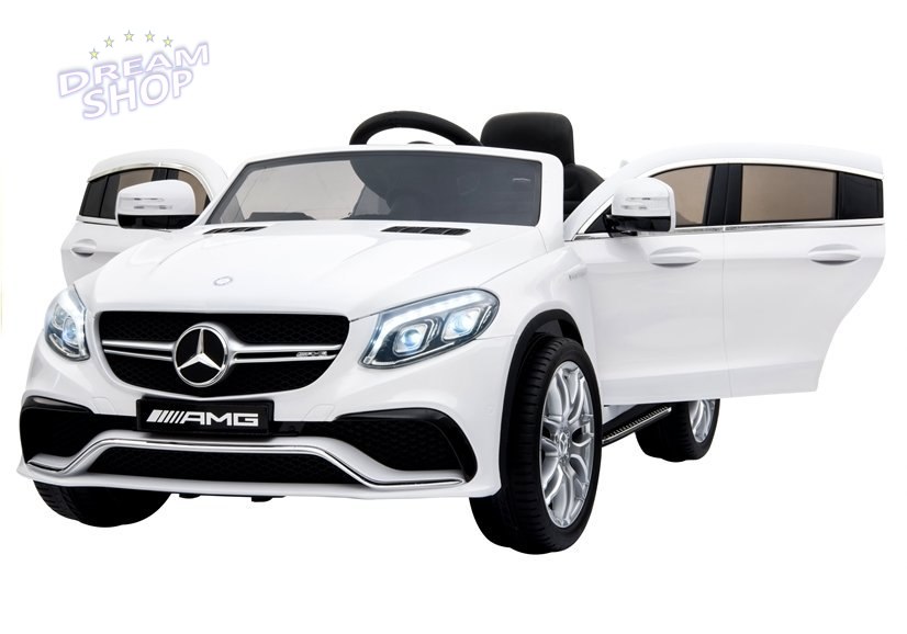 Auto na Akumulator Mercedes GLE63 Coupe Biały Auto na Akumulator Mercedes GLE63 Coupe Biały