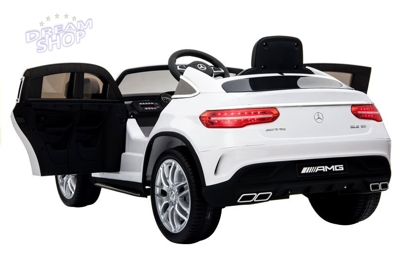 Auto na Akumulator Mercedes GLE63 Coupe Biały Auto na Akumulator Mercedes GLE63 Coupe Biały
