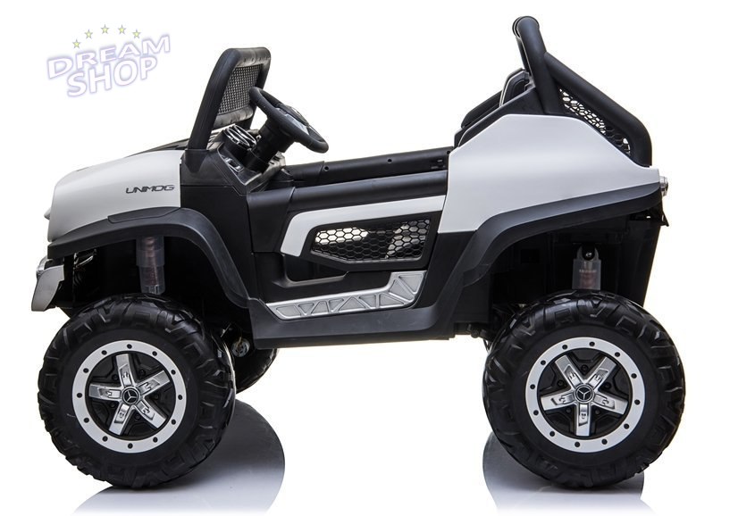 Auto na Akumulator Mercedes Unimog Biały Auto na Akumulator Mercedes Unimog Biały