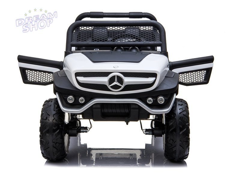 Auto na Akumulator Mercedes Unimog Biały Auto na Akumulator Mercedes Unimog Biały
