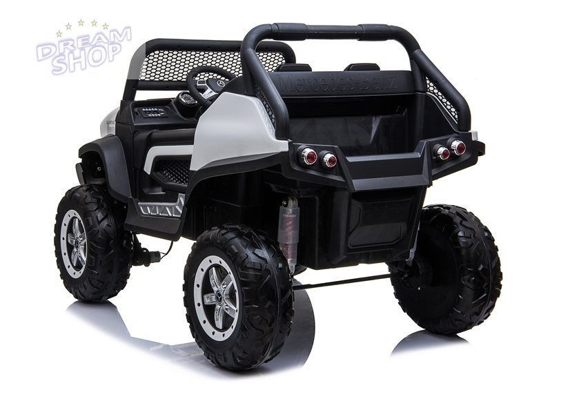 Auto na Akumulator Mercedes Unimog Biały Auto na Akumulator Mercedes Unimog Biały