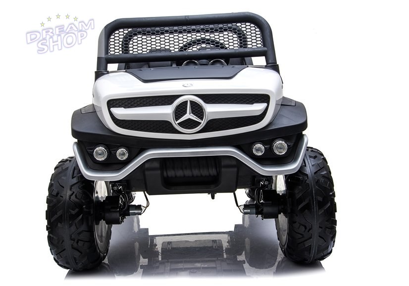 Auto na Akumulator Mercedes Unimog Biały Auto na Akumulator Mercedes Unimog Biały