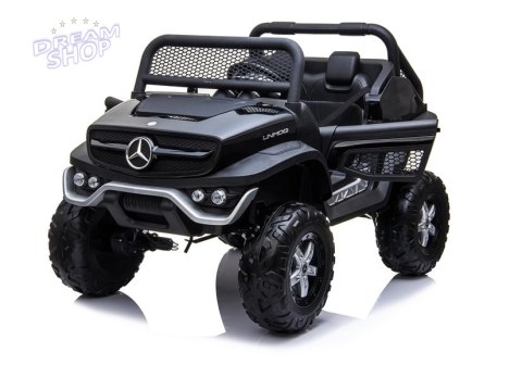 Auto na Akumulator Mercedes Unimog Czarny Auto na Akumulator Mercedes Unimog Czarny