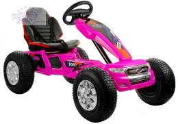 Gokart na Akumulator DK-G01 Różowy