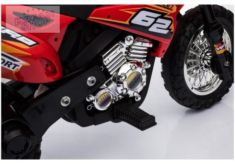 Motocykl na Akumulator Cross BDM0912 Czerwony Motocykl na Akumulator Cross BDM0912 Czerwony