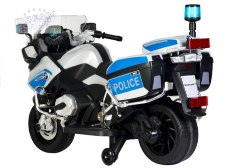 Motor na Akumulator BMW R1200 Policja Srebrny Motor na Akumulator BMW R1200 Policja Srebrny