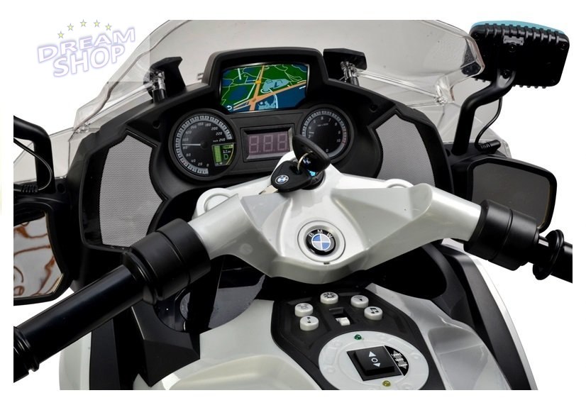 Motor na Akumulator BMW R1200 Policja Srebrny Motor na Akumulator BMW R1200 Policja Srebrny
