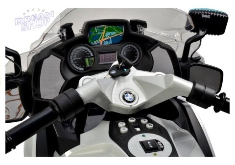 Motor na Akumulator BMW R1200 Policja Srebrny Motor na Akumulator BMW R1200 Policja Srebrny