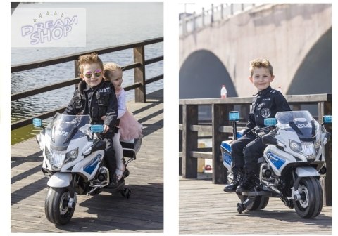 Motor na Akumulator BMW R1200 Policja biały Motor na Akumulator BMW R1200 Policja biały