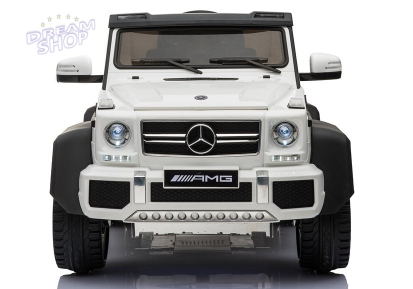 Pojazd Na Akumulator Mercedes 6x45W Biały MP4 Pojazd Na Akumulator Mercedes 6x45W Biały MP4