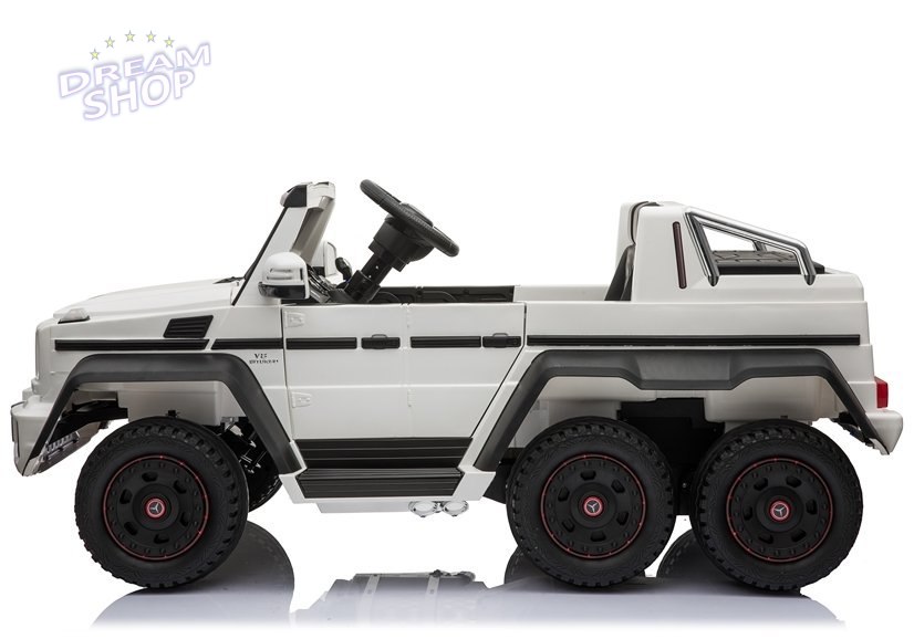 Pojazd Na Akumulator Mercedes 6x45W Biały MP4 Pojazd Na Akumulator Mercedes 6x45W Biały MP4