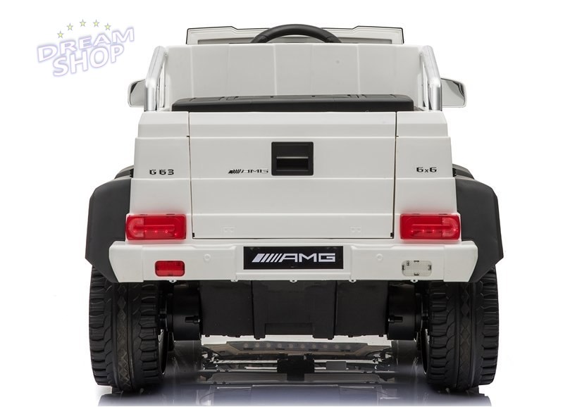 Pojazd Na Akumulator Mercedes 6x45W Biały MP4 Pojazd Na Akumulator Mercedes 6x45W Biały MP4