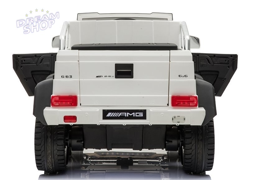 Pojazd Na Akumulator Mercedes 6x45W Biały MP4 Pojazd Na Akumulator Mercedes 6x45W Biały MP4