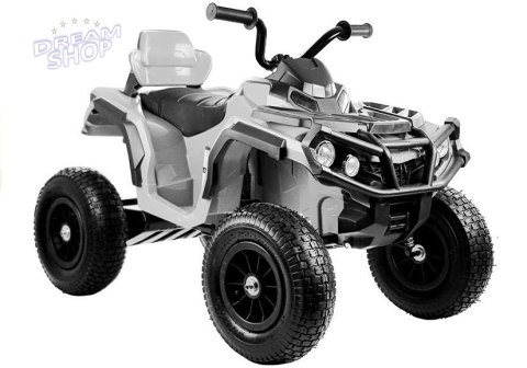 Quad na Akumulator BDM0906 Pompowane Koła Biały Quad na Akumulator BDM0906 Pompowane Koła Biały
