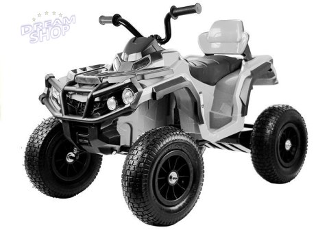 Quad na Akumulator BDM0906 Pompowane Koła Biały Quad na Akumulator BDM0906 Pompowane Koła Biały